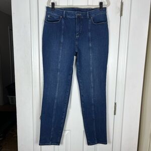 Duluth Trading Co Jeans Women’s 16 Regular Slim Straight Stretch Denim High Rise